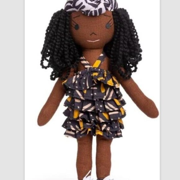 HARPERIMAN 14" PLUSH HANDMADE LINEN DOLL - PETITE RAE COLLECTION - BRAND NEW - Picture 4 of 5